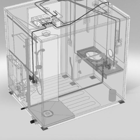 The beginning of 3D executive working drawings and design rendering