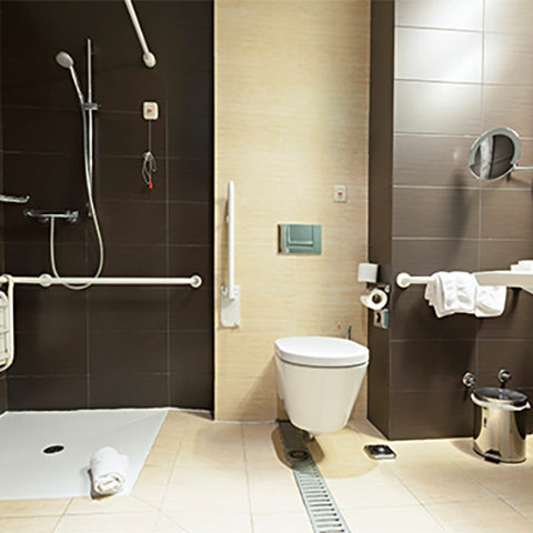 Disabled prefabricated bathroom pod version 1