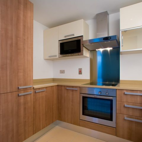 Mid-level apartment prefabricated kitchen pod version 1